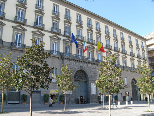 City Hall in Naples Italy - Piazza Municipio